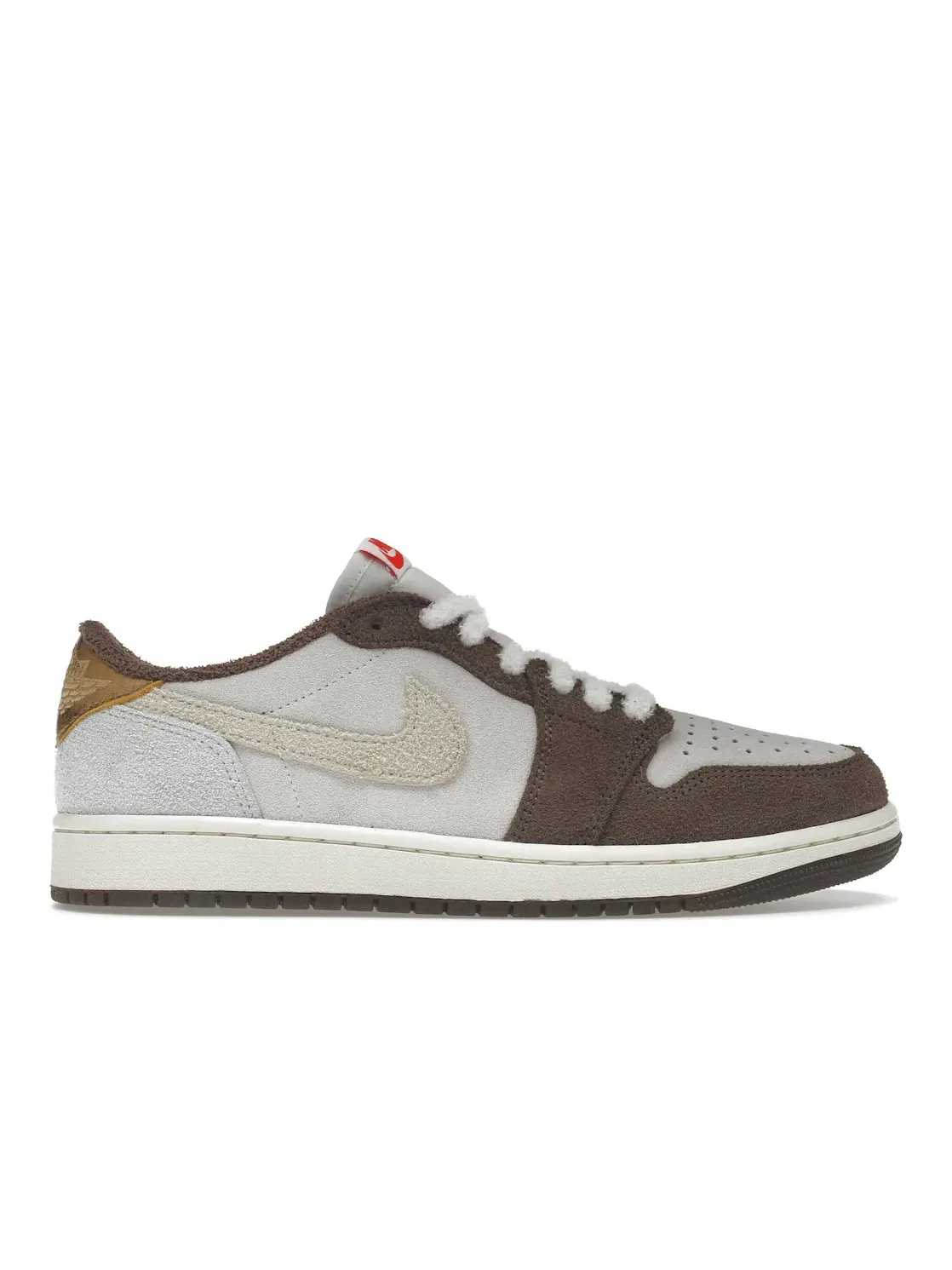 Мужские кроссовки из замши и кожи Year of the Rabbit Jordan 1 Retro Low OG — изображение 1 из 4, красный-коричневый