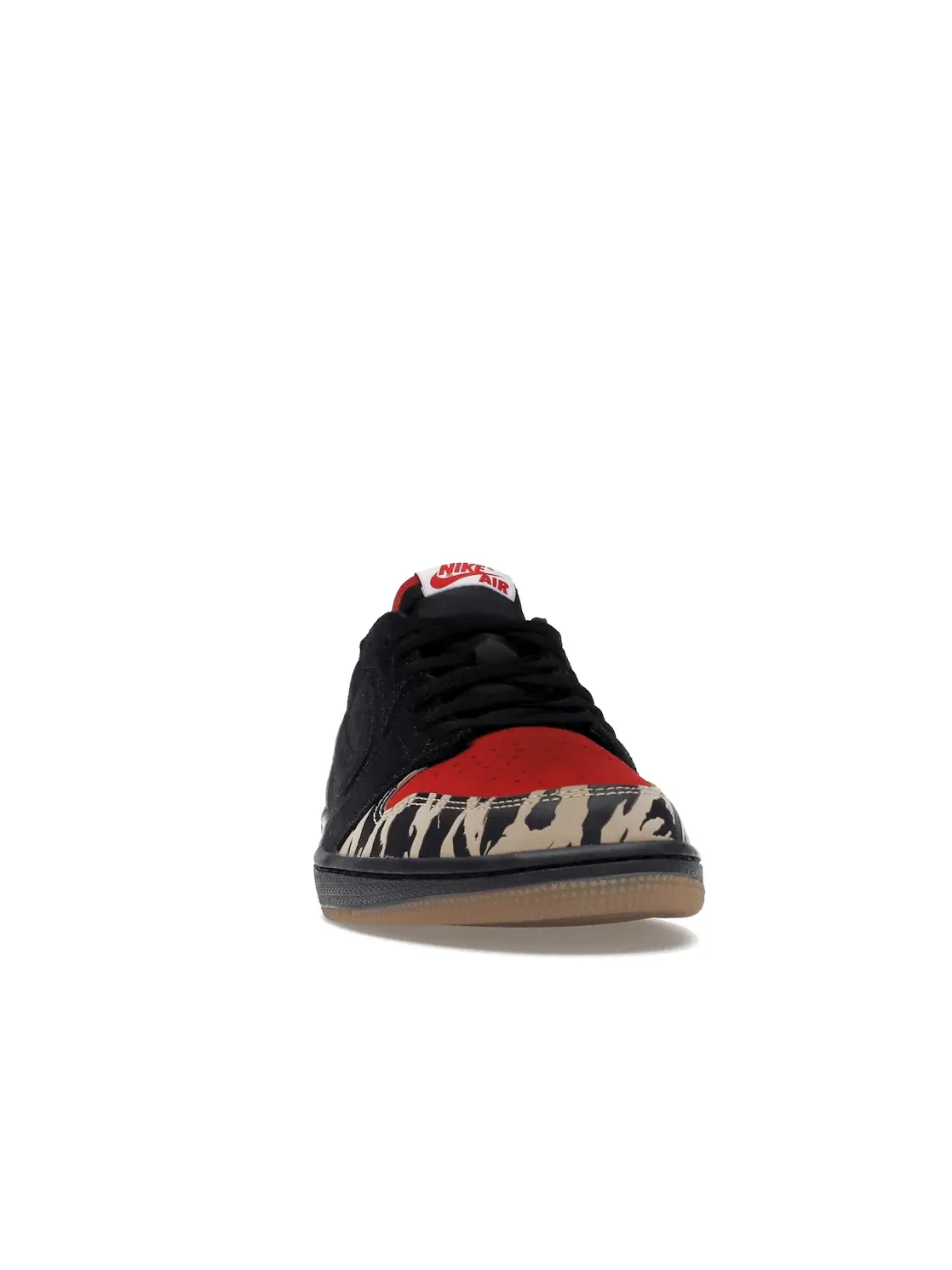Мужские кроссовки Lifestyle с принтом Jordan 1 Retro Low OG SP SoleFly Jordan — изображение 2 из 4, черный/красный/бежевый