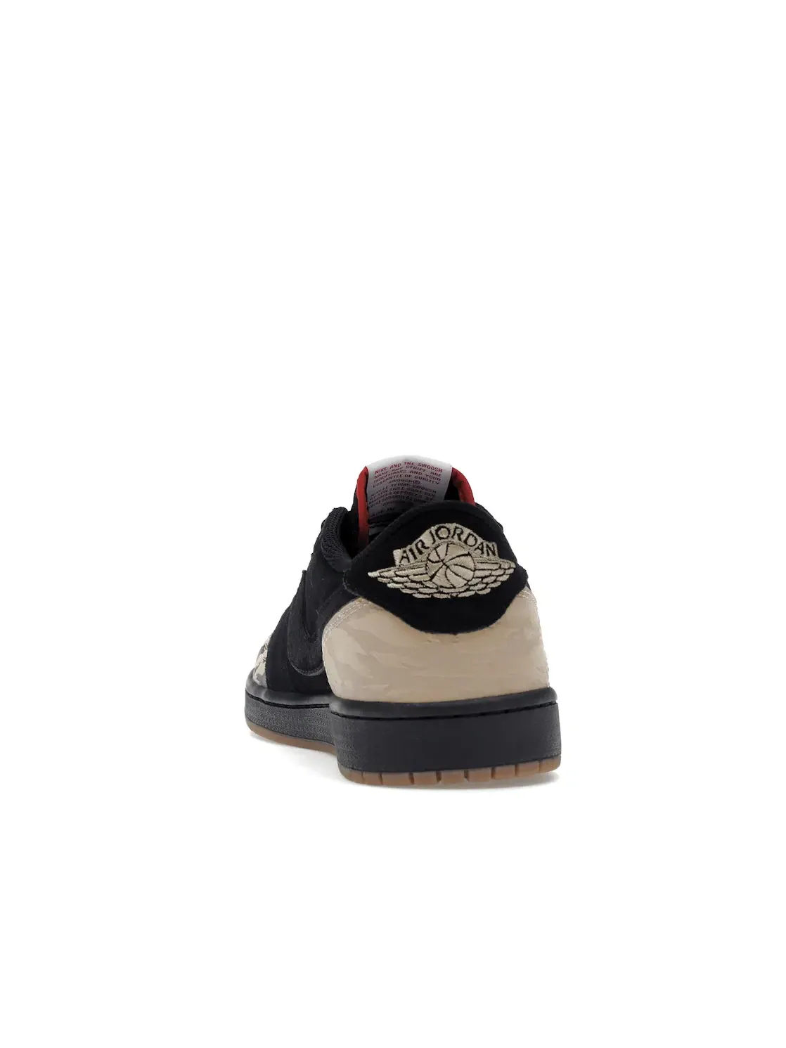 Мужские кроссовки Lifestyle с принтом Jordan 1 Retro Low OG SP SoleFly Jordan — изображение 4 из 4, черный/красный/бежевый
