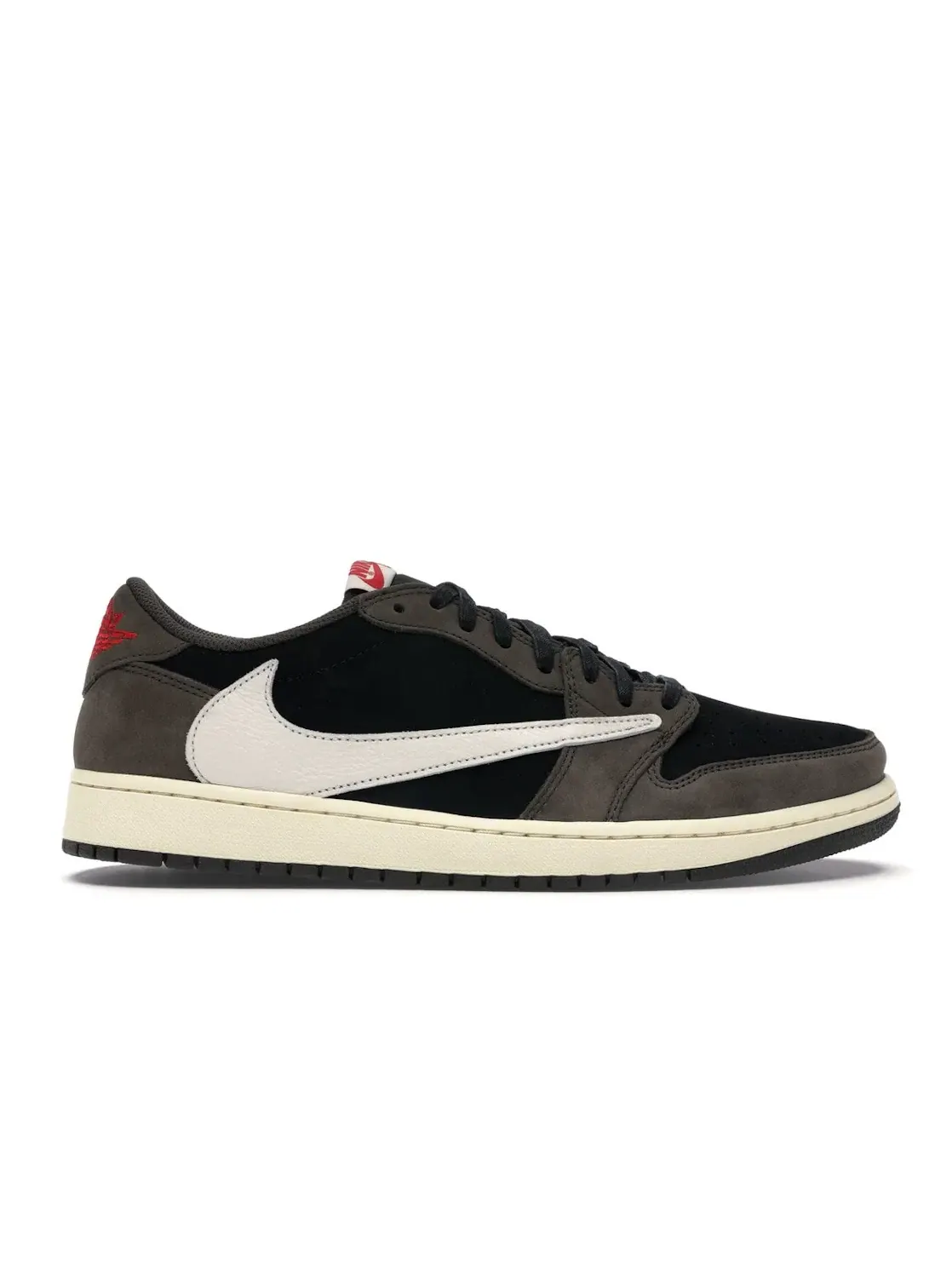 Мужские кроссовки с принтом Jordan 1 Retro Low OG SP Travis Scott Mocha Jordan — изображение 1 из 4, черный/темный-красный