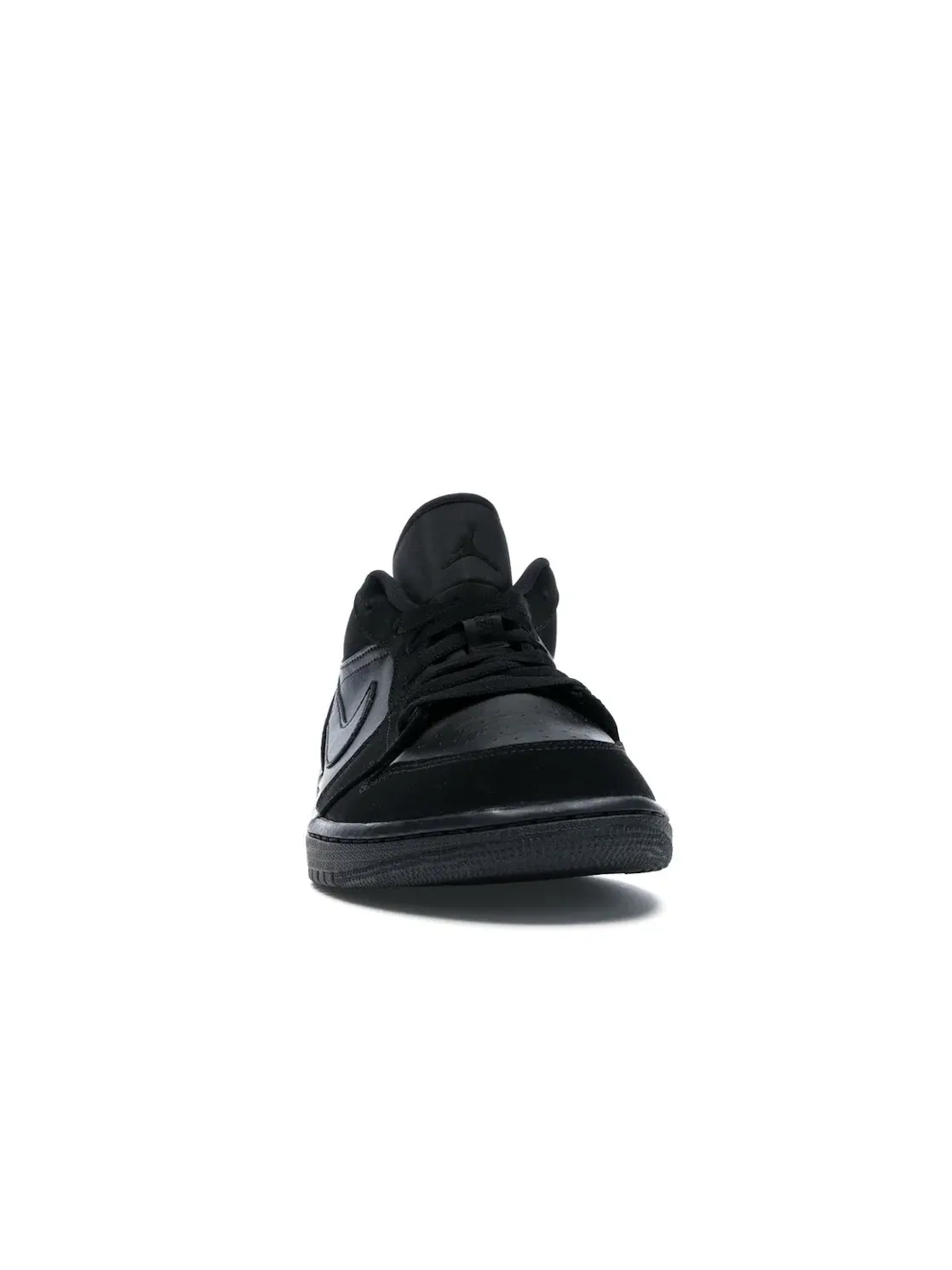 Мужские кроссовки кожаные с замшевыми вставками Jordan 1 Retro Low Jordan — изображение 2 из 4, черный/черный/черный