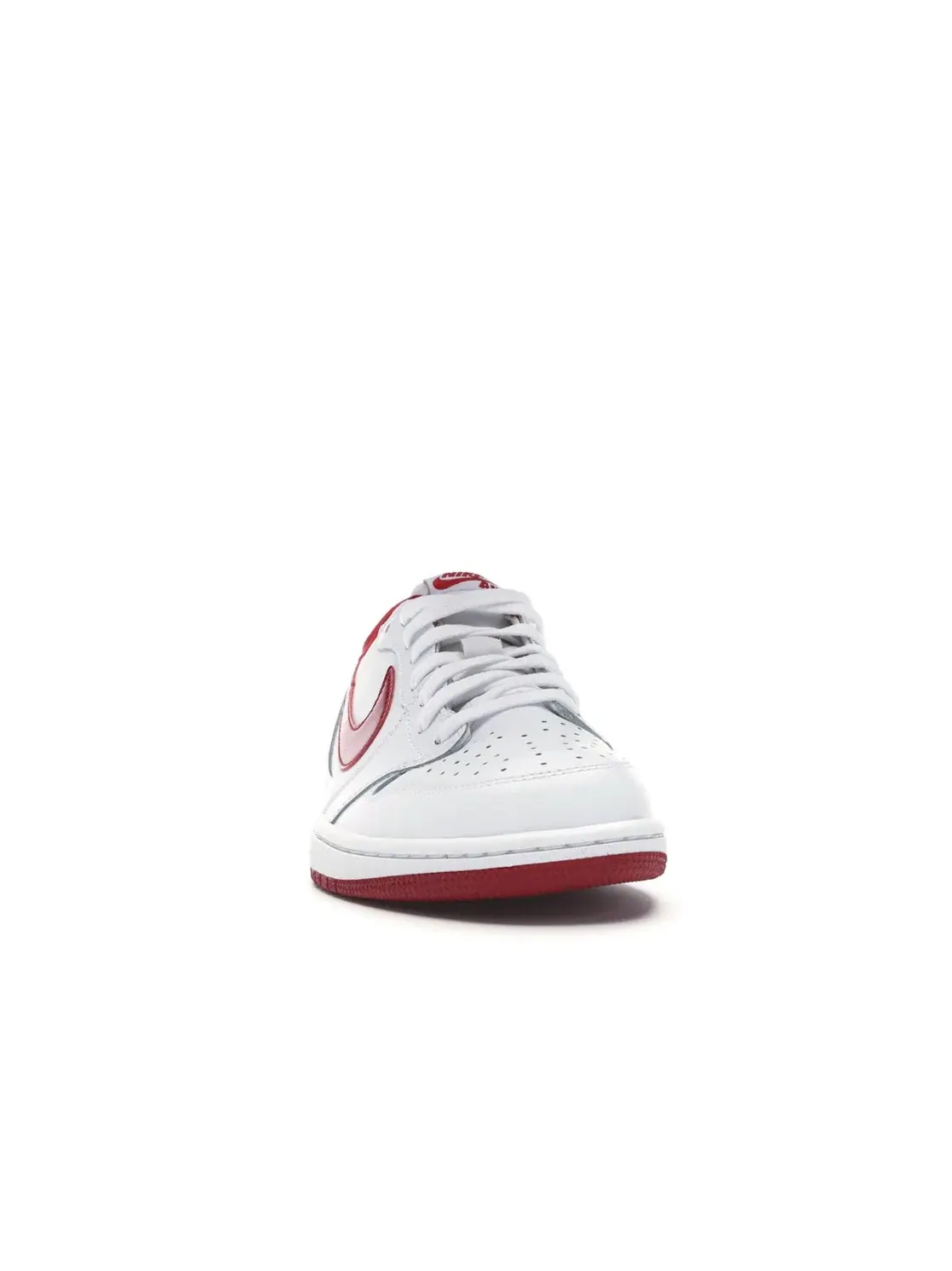 Мужские кроссовки с воздушной амортизацией Jordan 1 Retro Low Jordan — изображение 2 из 4, белый/красный-белый