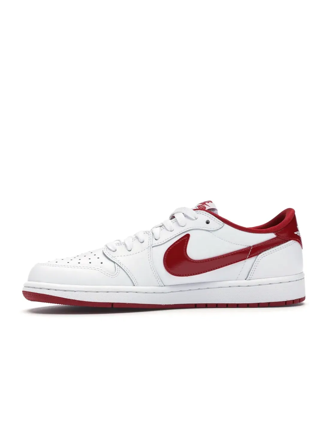 Мужские кроссовки с воздушной амортизацией Jordan 1 Retro Low Jordan — изображение 3 из 4, белый/красный-белый