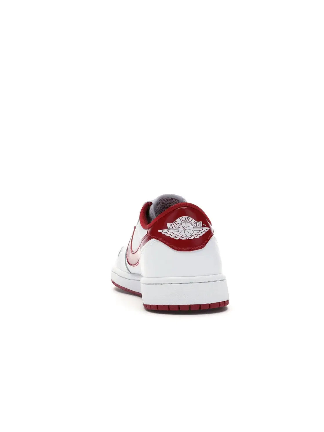 Мужские кроссовки с воздушной амортизацией Jordan 1 Retro Low Jordan — изображение 4 из 4, белый/красный-белый
