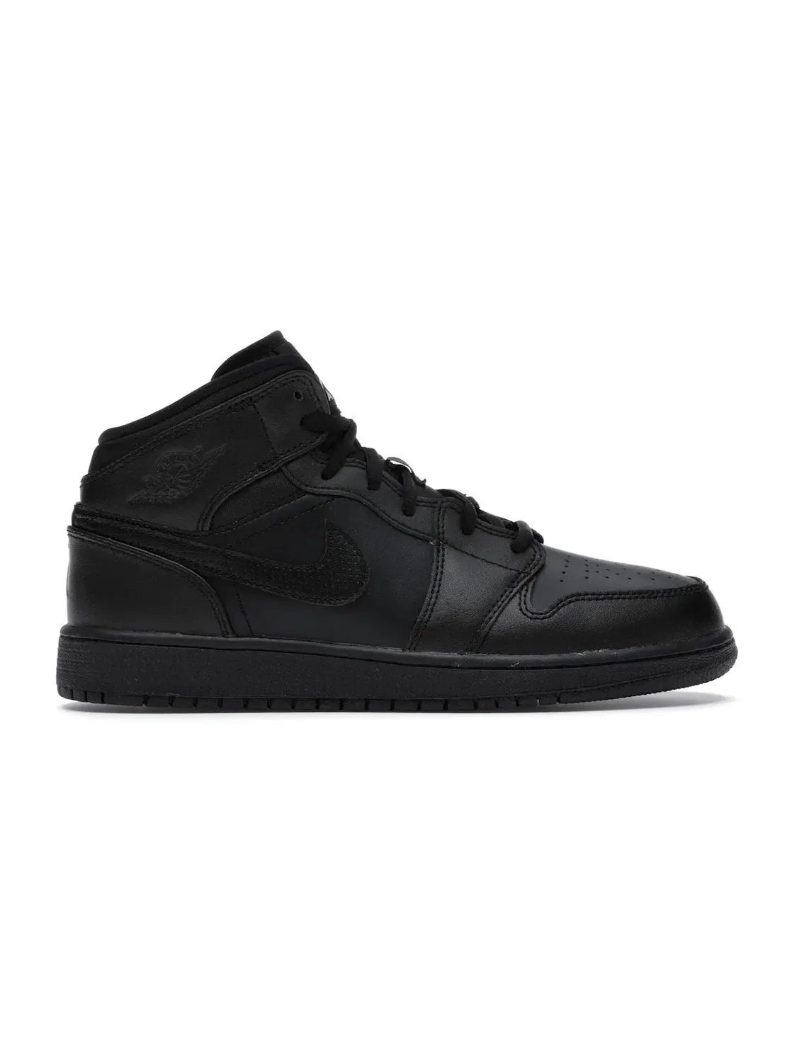 Детские кроссовки с высоким берцем Jordan 1 Retro Mid — изображение 1 из 4, черный/белый