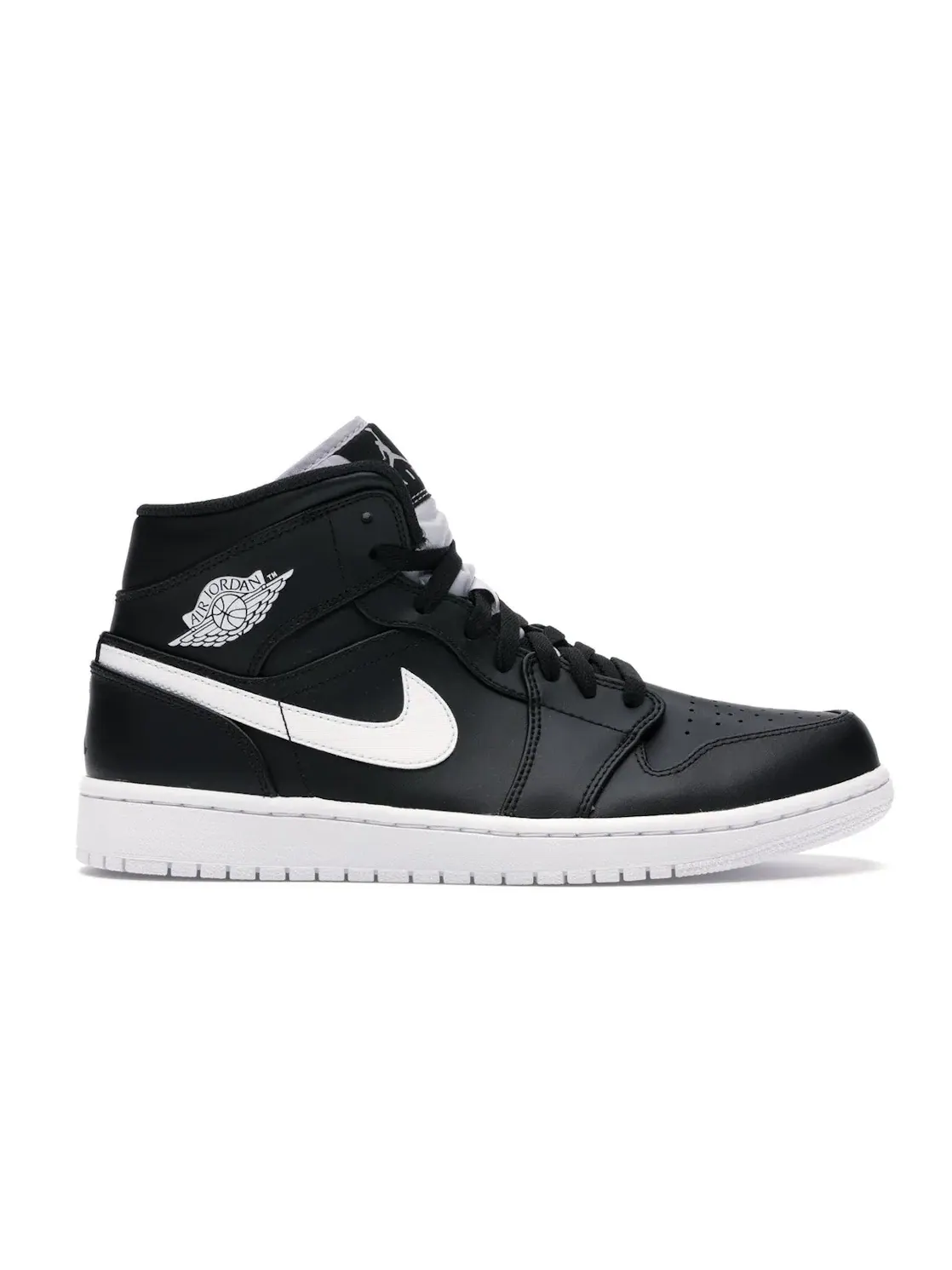 Мужские кроссовки с высоким берцем Jordan 1 Retro Mid Jordan — изображение 1 из 4, черный/белый-белый