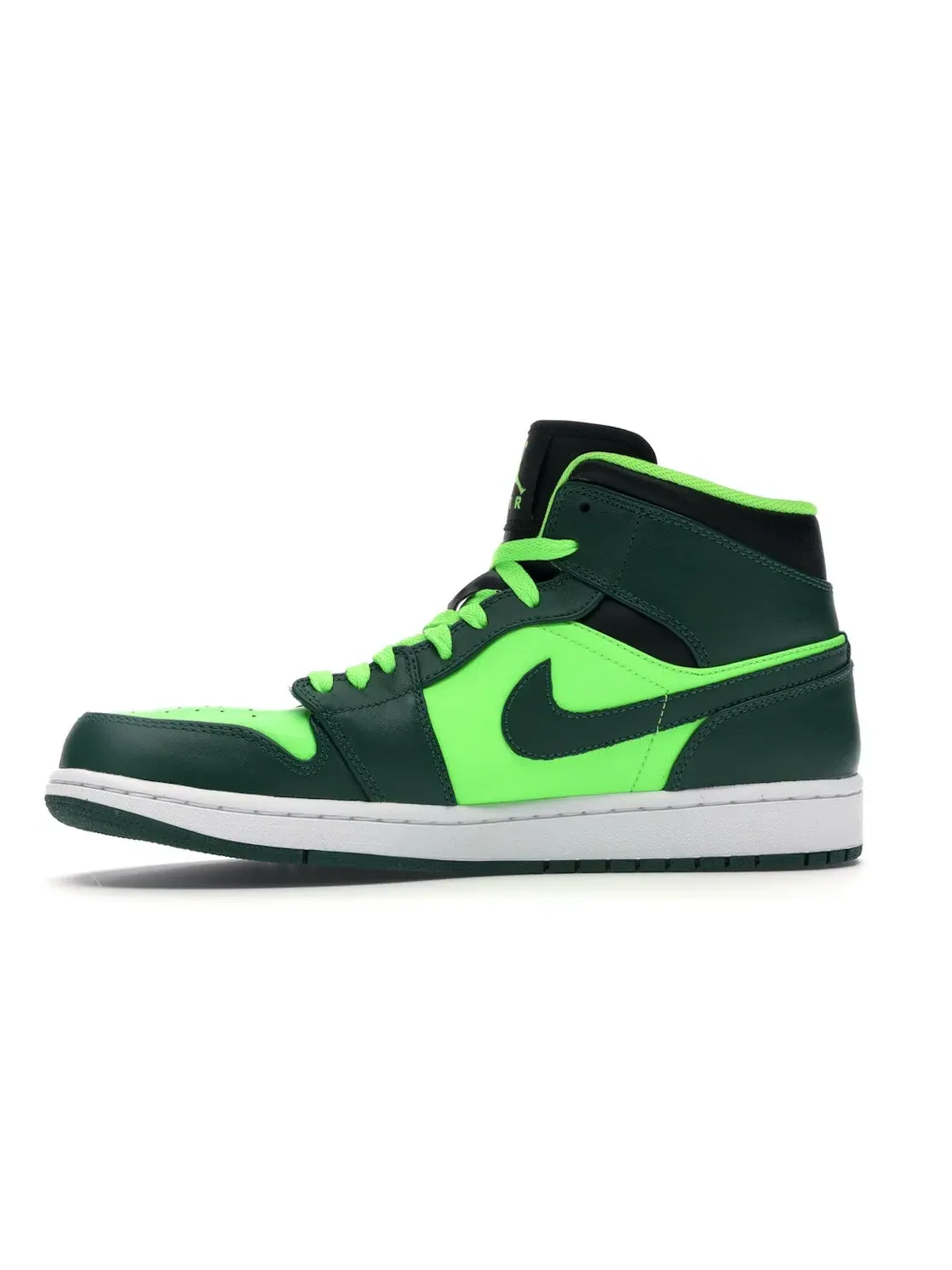Мужские кроссовки для повседневной носки Jordan 1 Retro Mid Jordan — изображение 3 из 4, зеленый/зеленый-черный