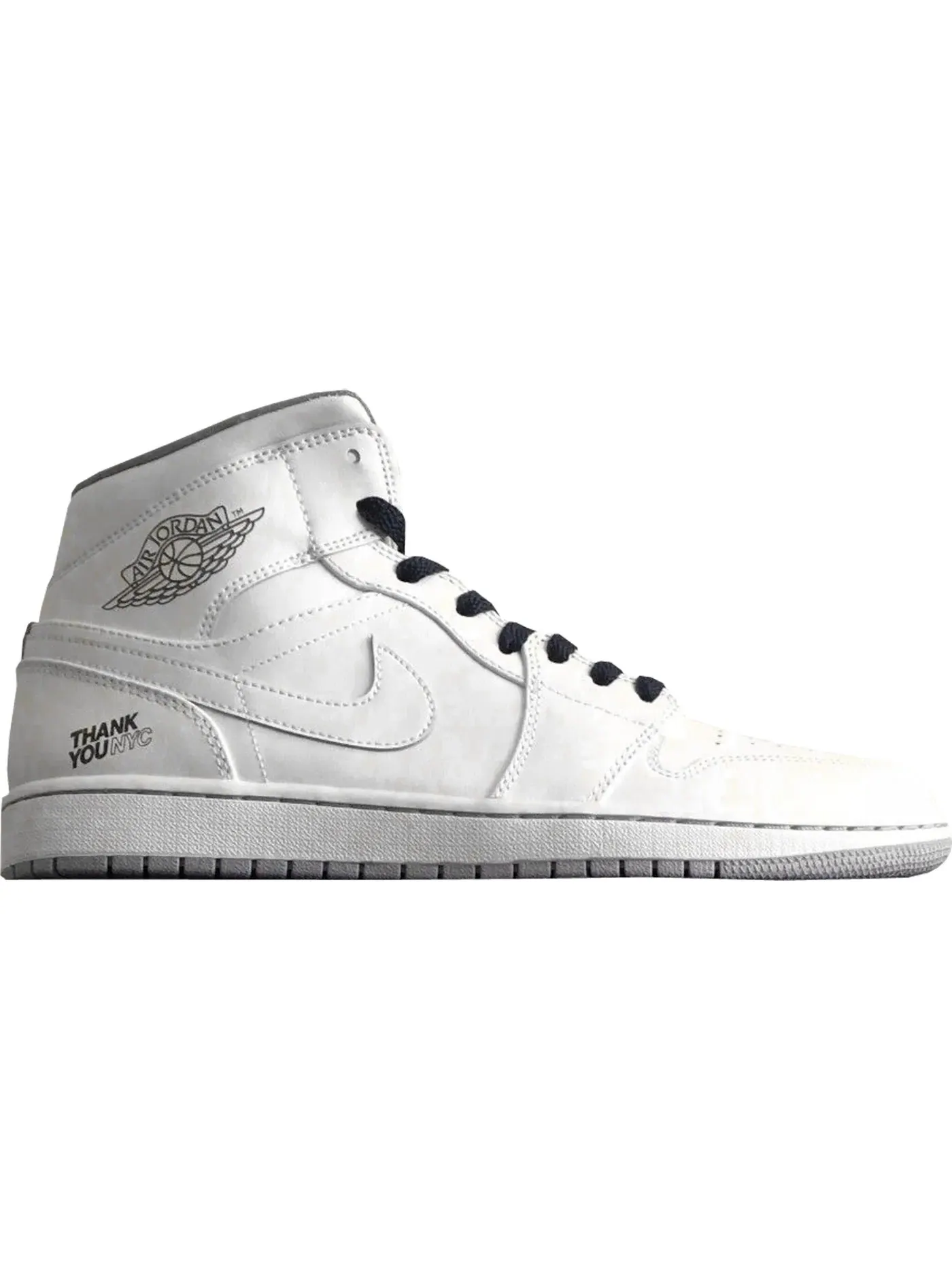 Мужские кроссовки Lifestyle Jordan 1 Retro Mid Jeter Day Jordan — изображение 1 из 1, белый/белый-серый