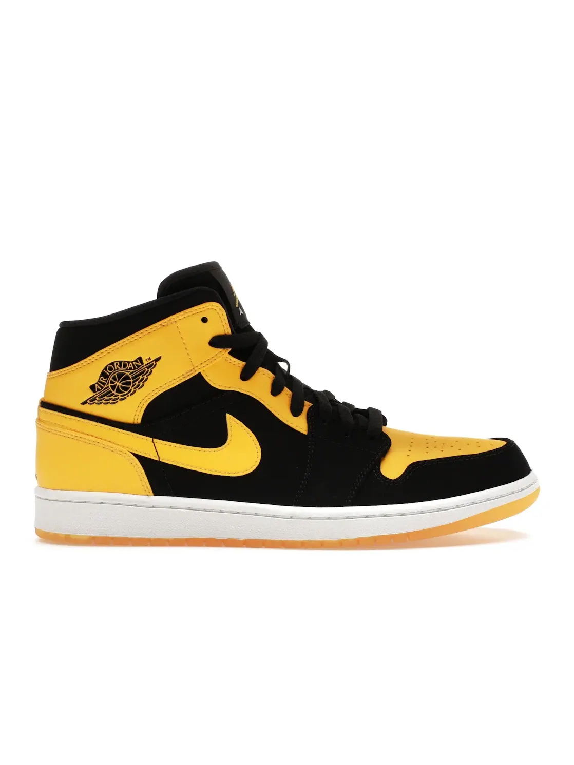 Мужские кроссовки из кожи и замши Jordan 1 Retro Mid New Love Jordan — изображение 1 из 4, черный/-белый