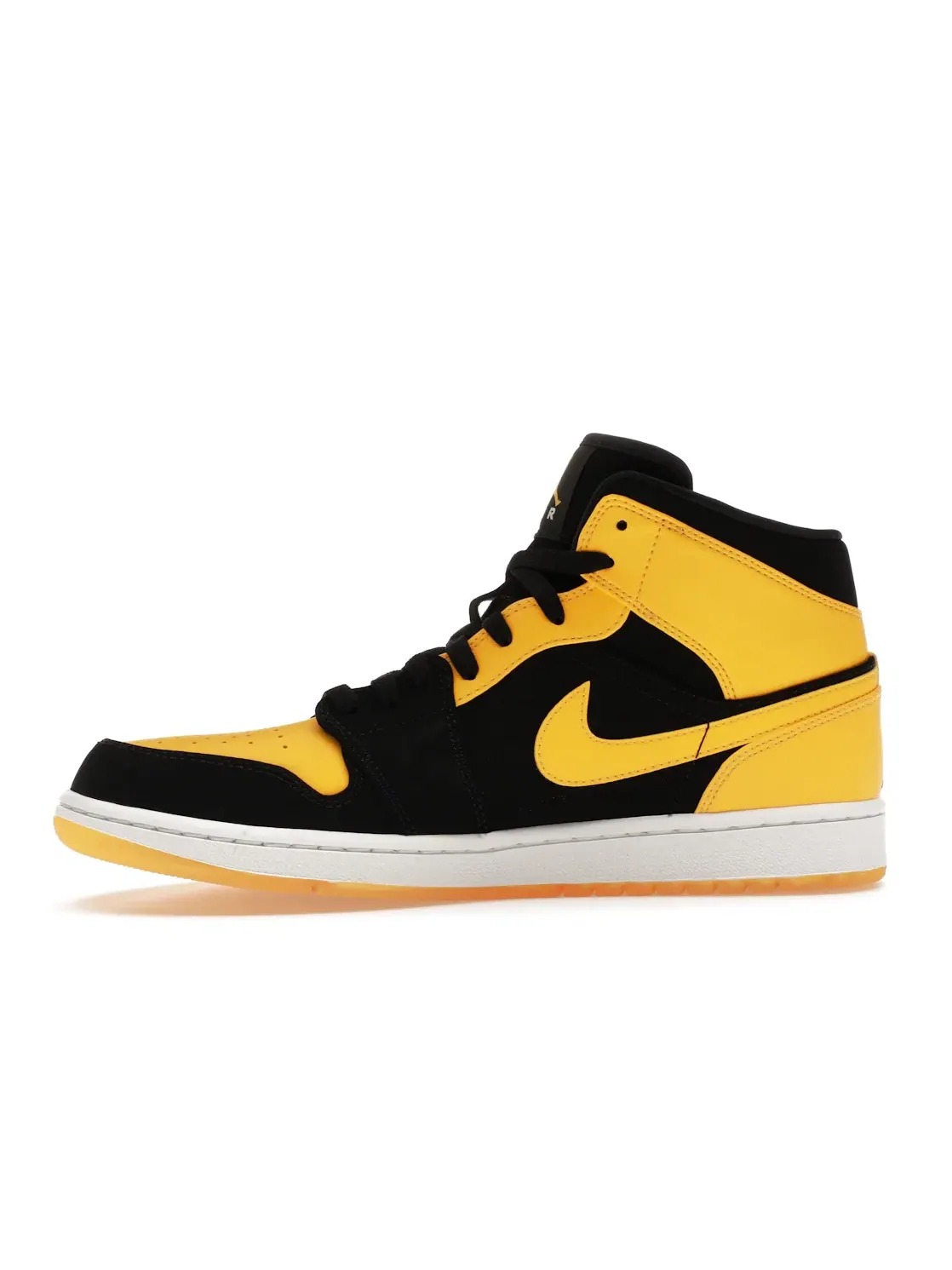 Мужские кроссовки из кожи и замши Jordan 1 Retro Mid New Love Jordan — изображение 3 из 4, черный/-белый