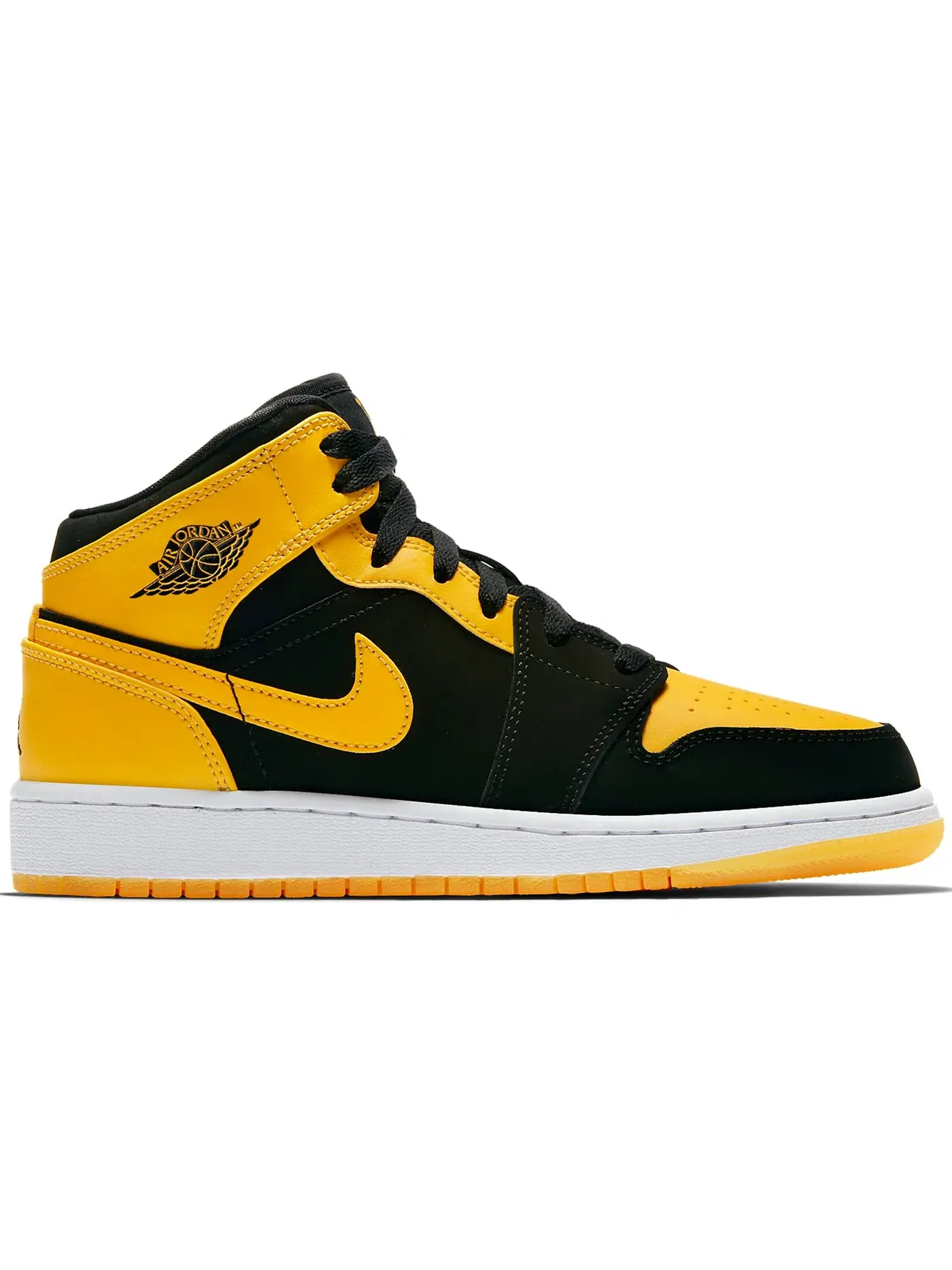 Детские кроссовки с кожаным верхом Jordan 1 Retro Mid New Love 2017 GS Jordan — изображение 1 из 1, черный/-белый
