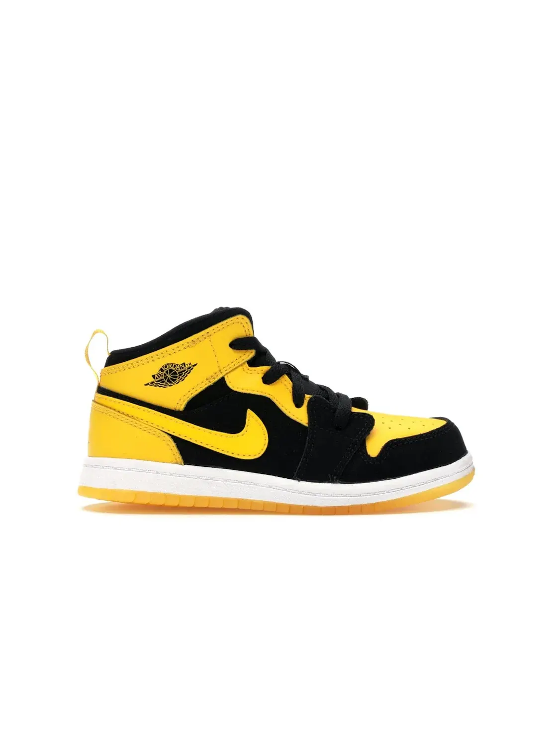 Детские кроссовки с высоким берцем Jordan 1 Retro Mid Jordan — изображение 1 из 4, черный/-белый