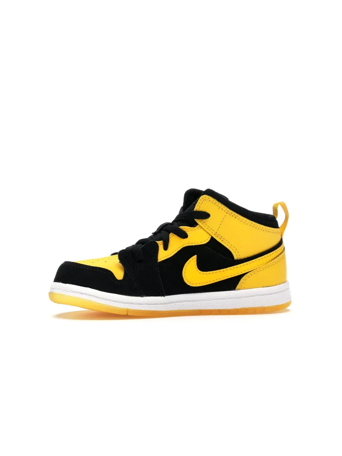 Детские кроссовки с высоким берцем Jordan 1 Retro Mid Jordan — изображение 3 из 4, черный/-белый