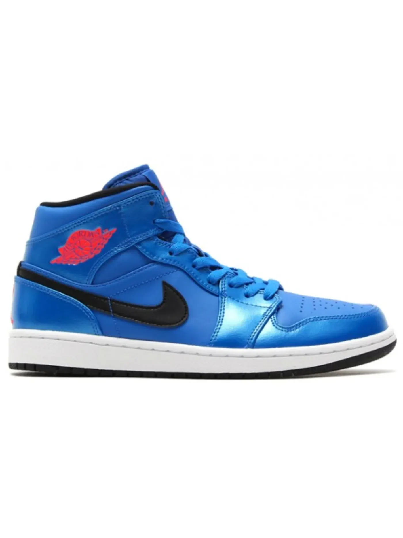 Мужские кроссовки Lifestyle Jordan 1 Retro Mid Jordan — изображение 1 из 1, синий/черный-белый