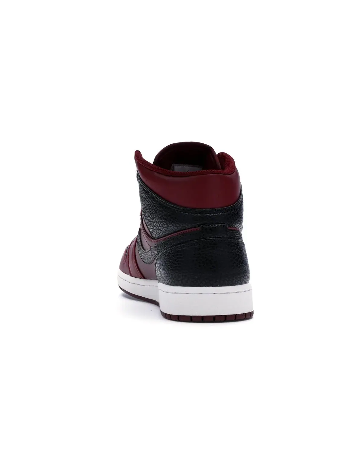 Мужские кроссовки кожаные Jordan 1 Retro Mid — изображение 4 из 4, красный/черный-белый