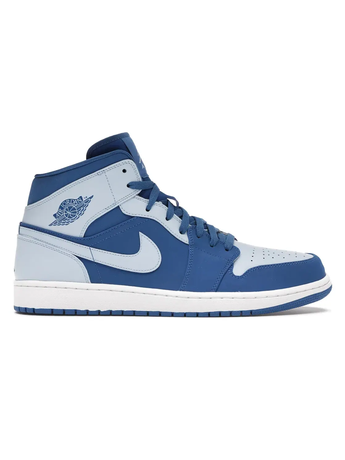 Мужские кроссовки с принтом Jordan 1 Retro Mid Jordan — изображение 1 из 4, синий-белый