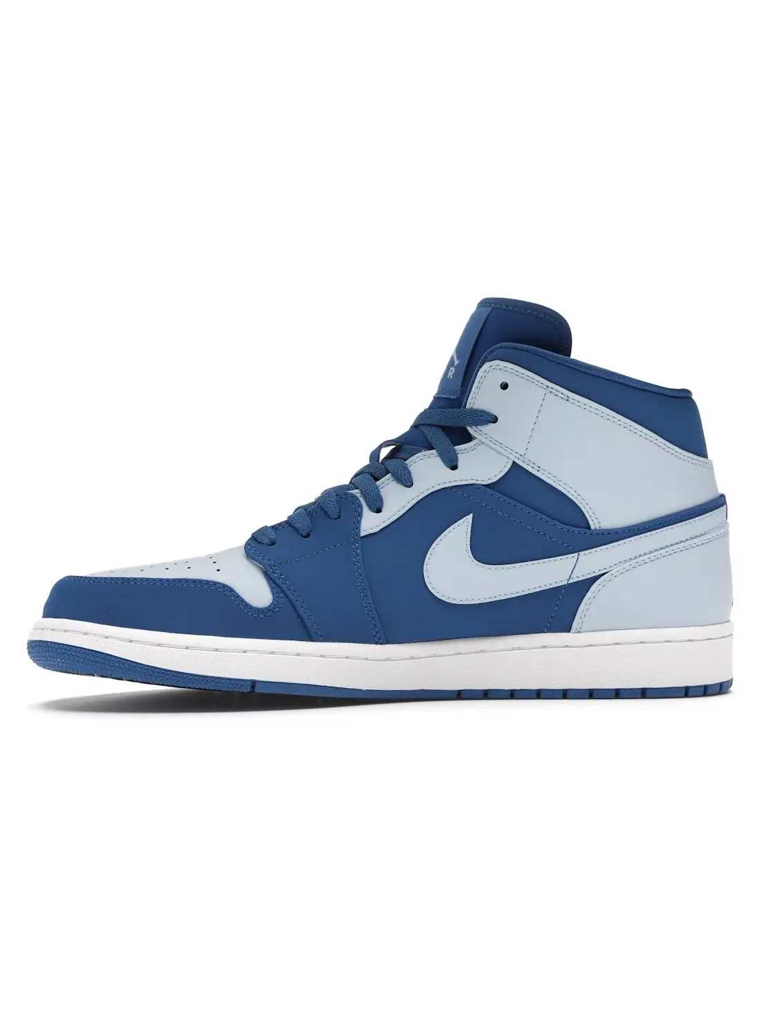 Мужские кроссовки с принтом Jordan 1 Retro Mid Jordan — изображение 3 из 4, синий-белый