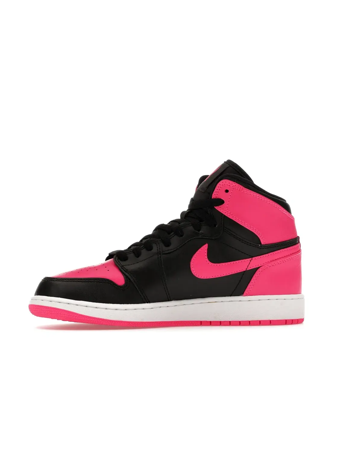 Детские кроссовки Lifestyle с высоким верхом Jordan 1 Retro Jordan — изображение 3 из 4, розовый белый черный