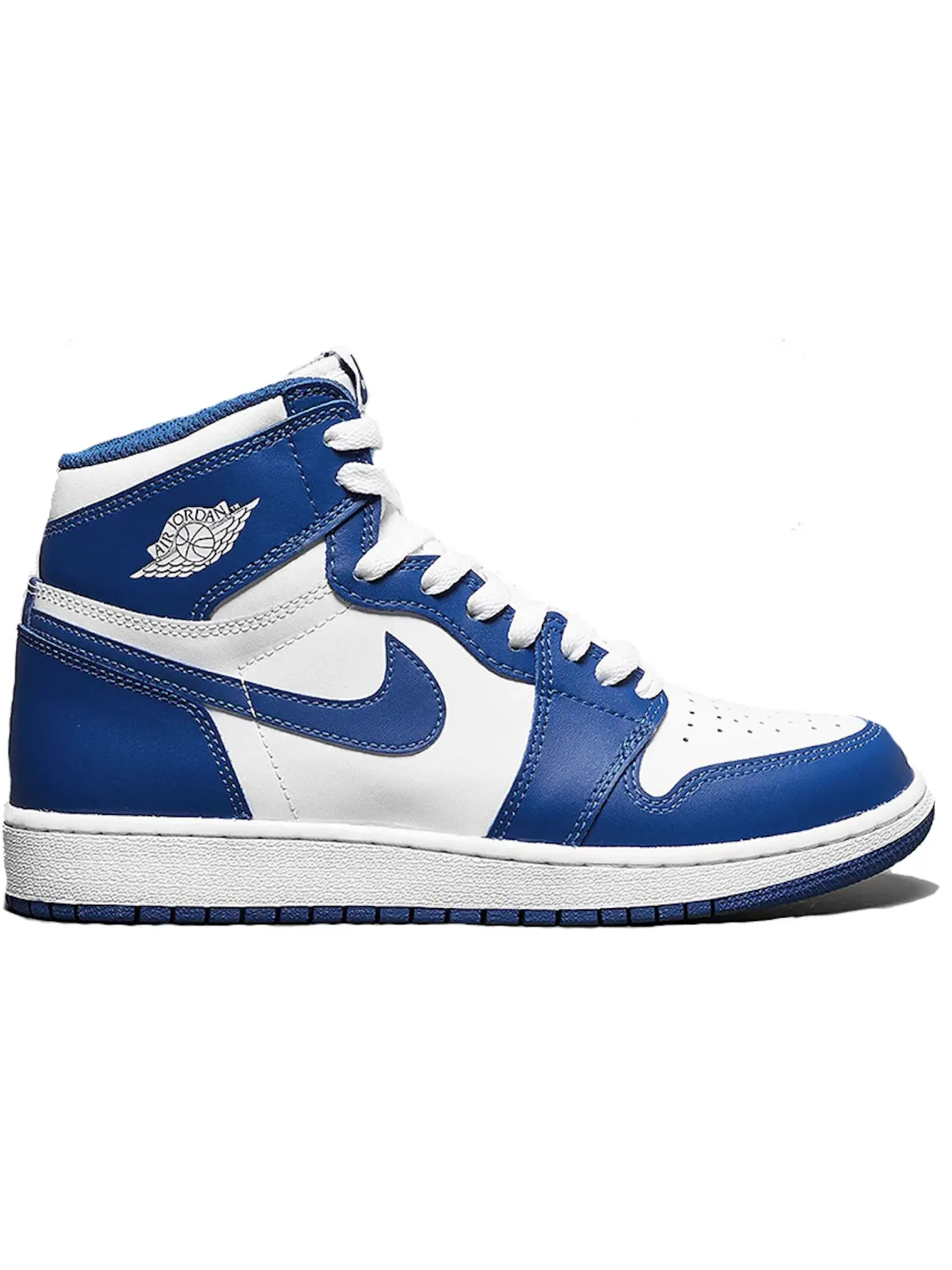 Детские кроссовки для мальчиков с принтом Jordan 1 Retro Jordan — изображение 1 из 1, синий/белый-синий