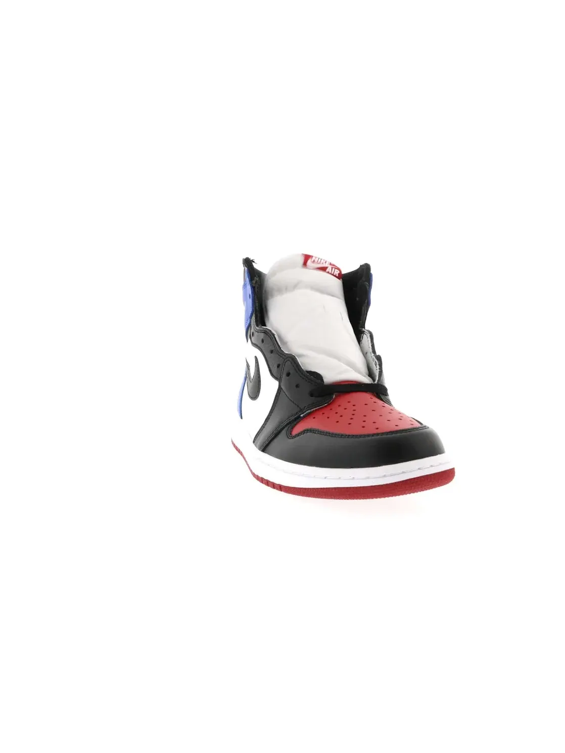 Мужские кроссовки на шнуровке с кожаным верхом Jordan 1 Retro — изображение 2 из 4, черный/красный