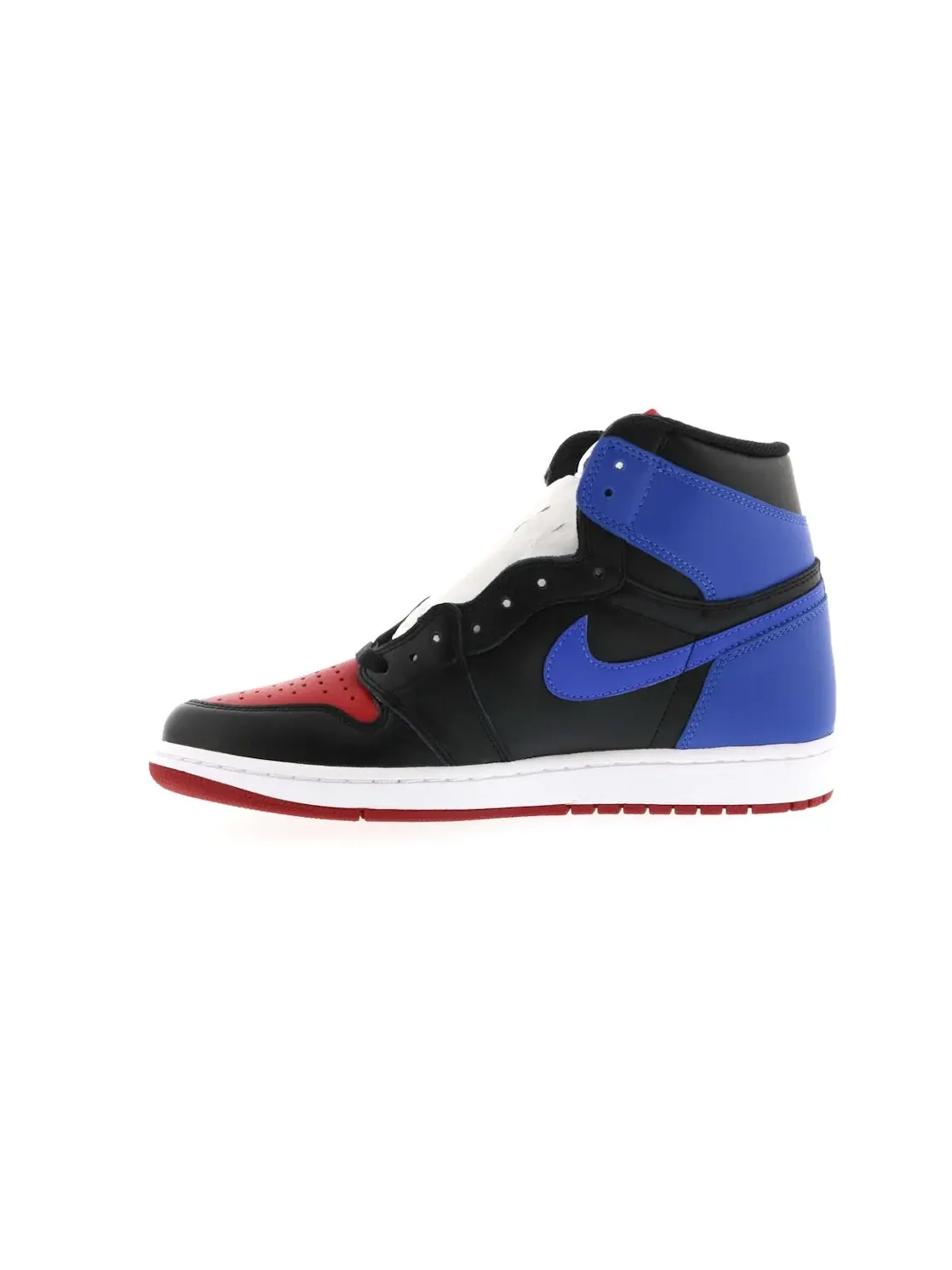 Мужские кроссовки на шнуровке с кожаным верхом Jordan 1 Retro — изображение 3 из 4, черный/красный