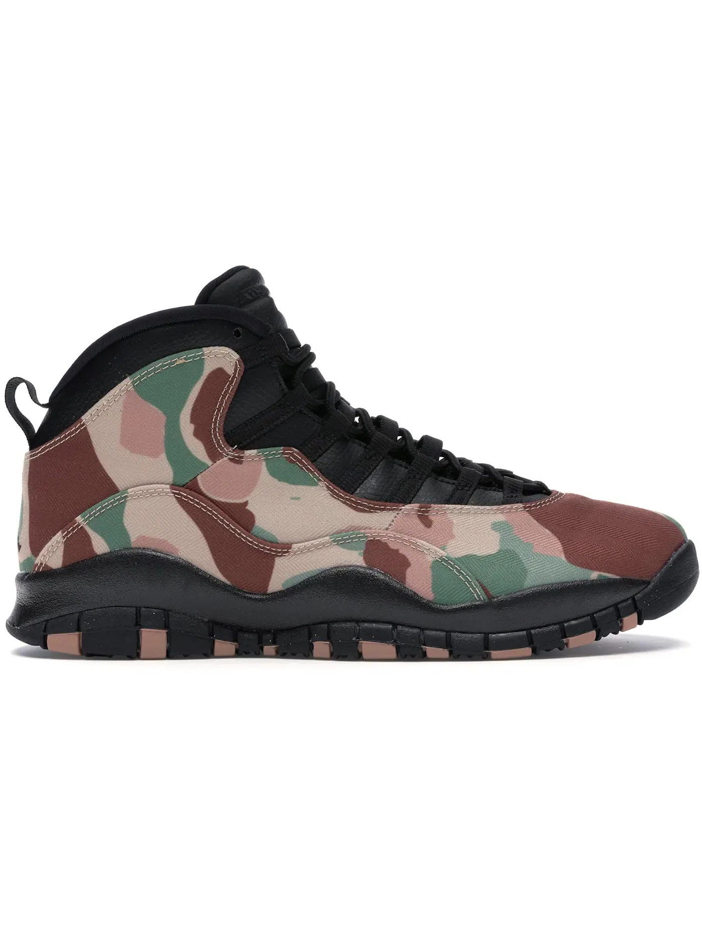 Мужские кроссовки Lifestyle с принтом Duck Camo Jordan 10 Retro Jordan — изображение 1 из 1, черный-черный