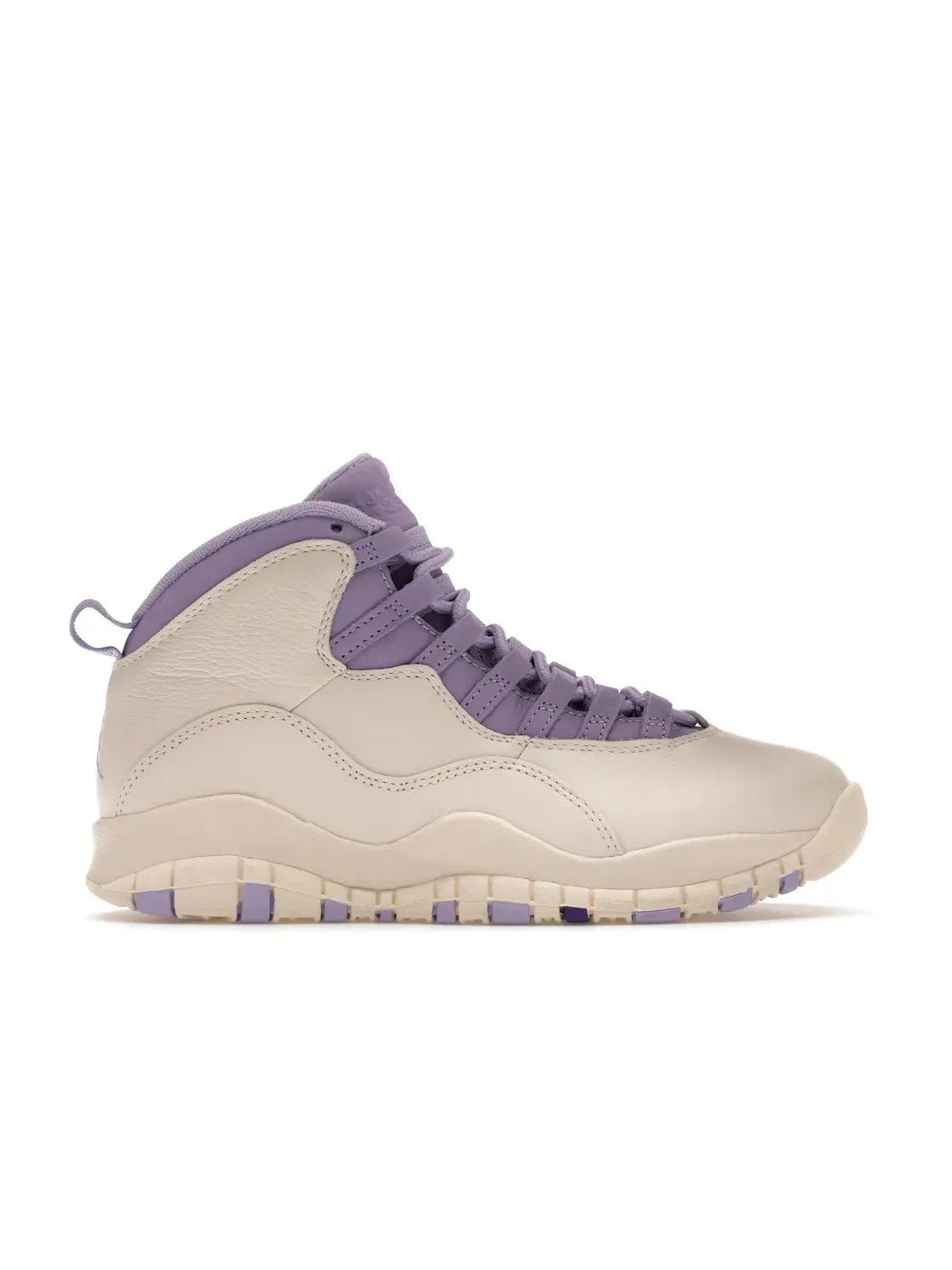 Женские кроссовки с принтом Jordan 10 Retro, Chalk/Wild Grape/Hydrangeas — изображение 1 из 4