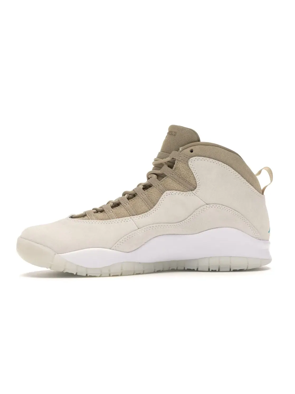 Мужские кроссовки кожаные с принтом Jordan 10 Retro SoleFly 10th Anniversary Jordan — изображение 3 из 4, зеленый