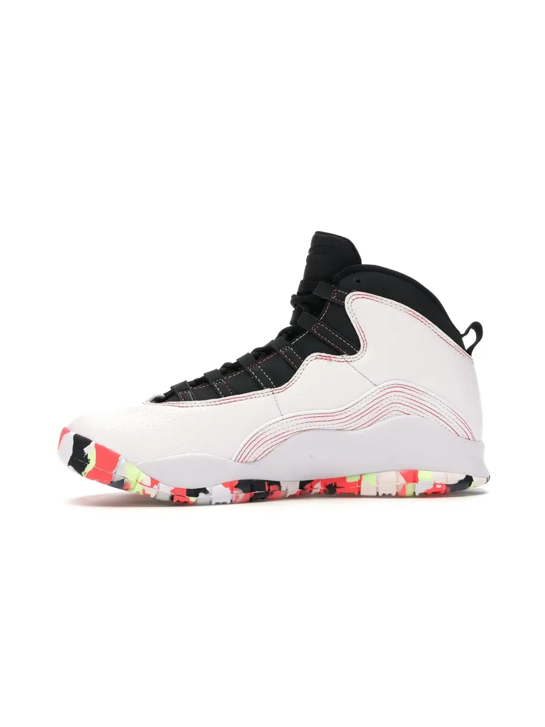 Детские кроссовки Lifestyle с яркой контрастной строчкой Jordan 10 Retro Jordan — изображение 3 из 4, белый/-черный