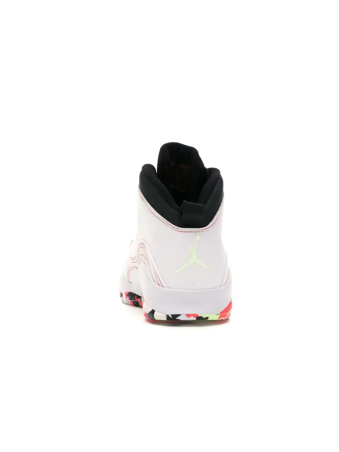 Детские кроссовки Lifestyle с яркой контрастной строчкой Jordan 10 Retro Jordan — изображение 4 из 4, белый/-черный
