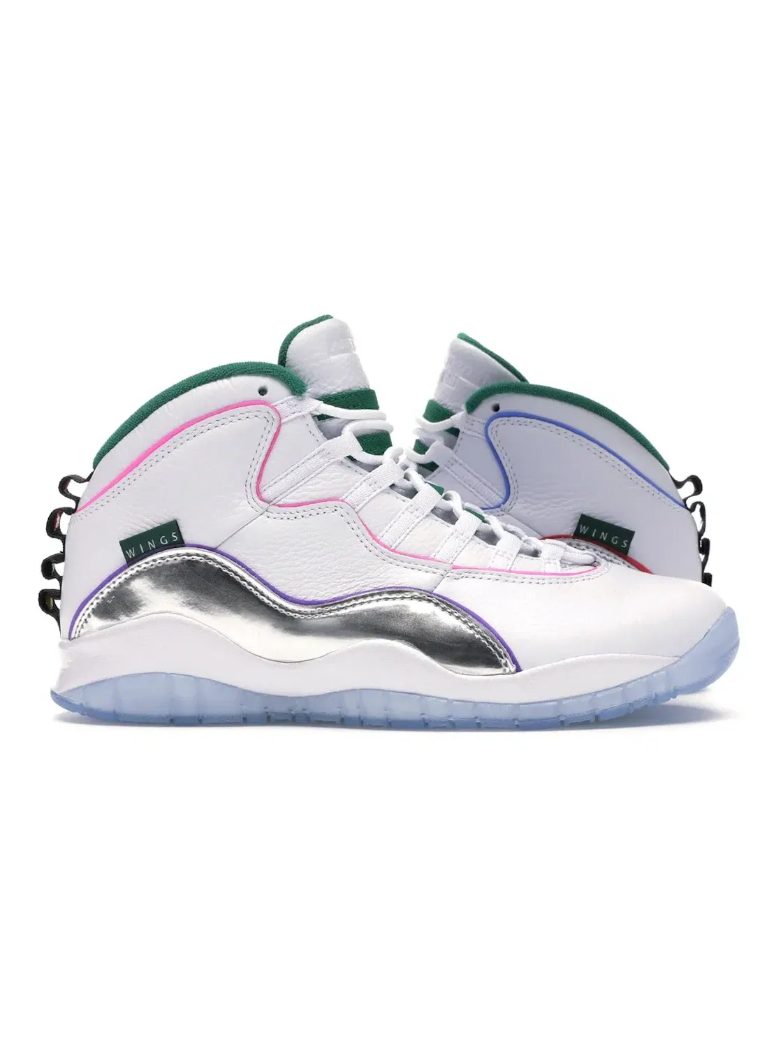 Мужские кроссовки с высоким верхом Jordan 10 Retro Wings Jordan — изображение 1 из 4, белый/--черный