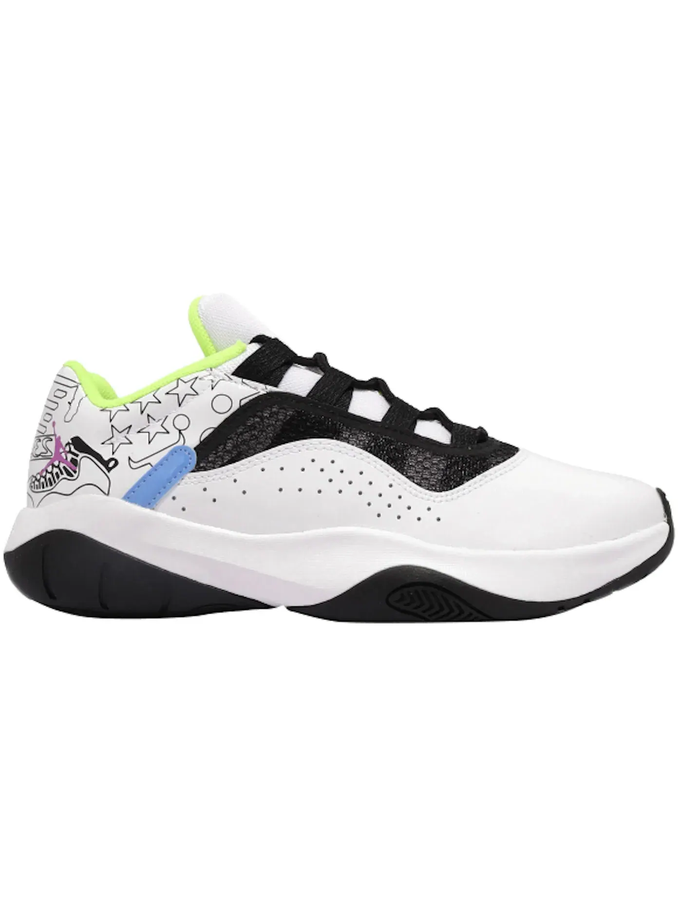 Детские кроссовки Lifestyle Jordan 11 CMFT Low Jordan — изображение 1 из 1, белый черный фиолетовый