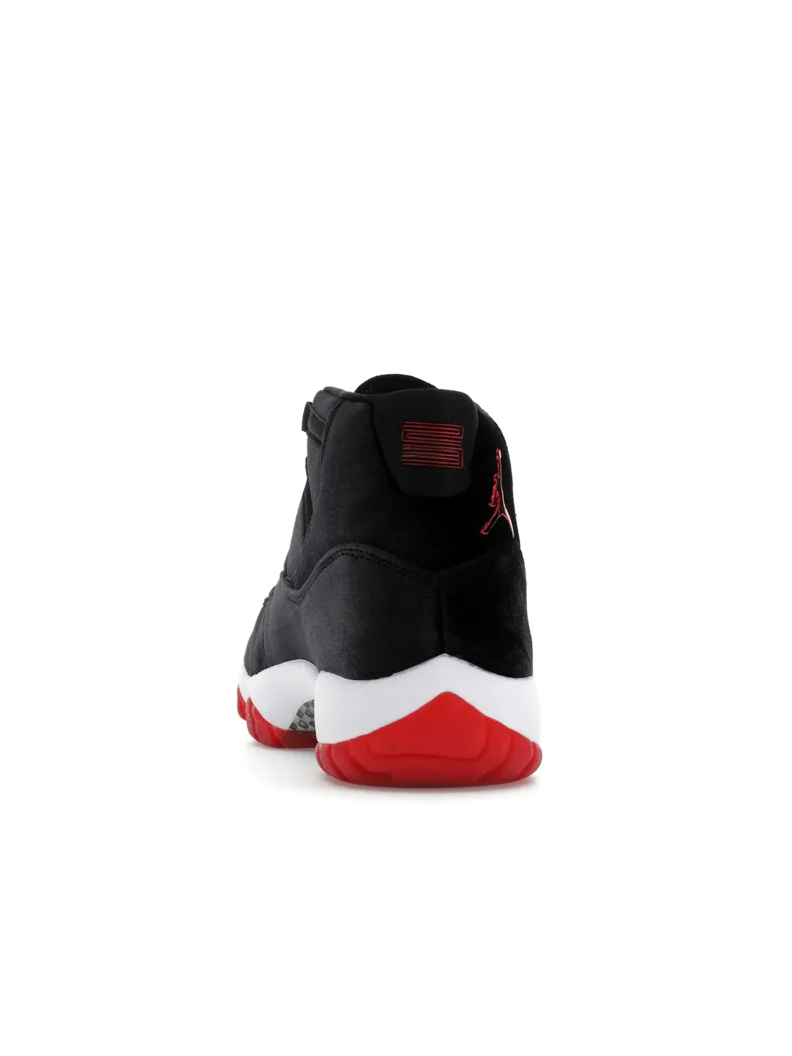 Женские кроссовки с вельветовым верхом Jordan 11 Retro — изображение 4 из 4, черный/красный/белый