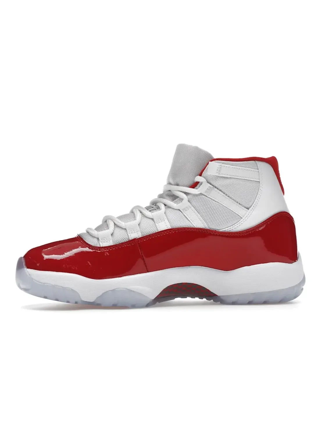 Мужские кроссовки с патентованной кожей Jordan 11 Retro Jordan — изображение 3 из 4, белый/красный/черный