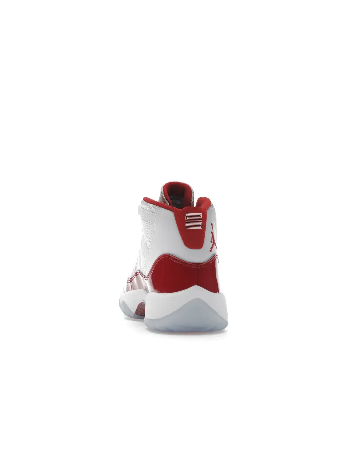 Детские кроссовки Lifestyle с глянцевым кожаным носком Jordan 11 Retro — изображение 4 из 4, белый/красный-черный