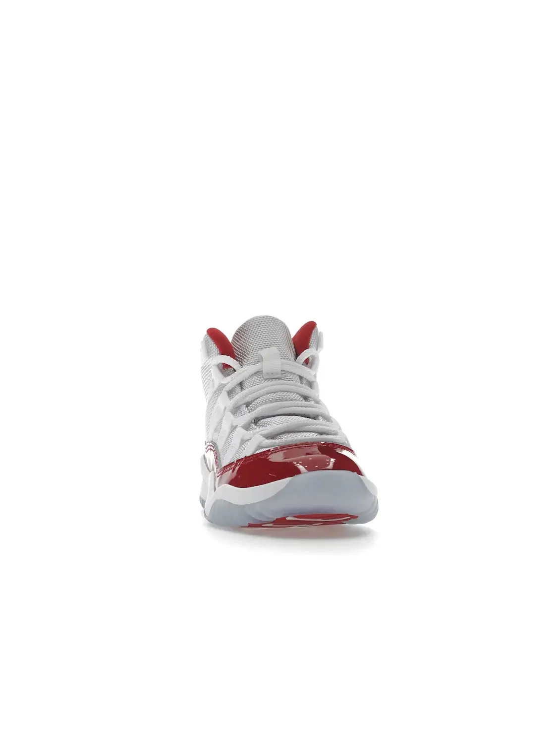 Детские кроссовки для мальчиков с высоким берцем Jordan 11 Retro Jordan — изображение 2 из 4, белый/красный-черный