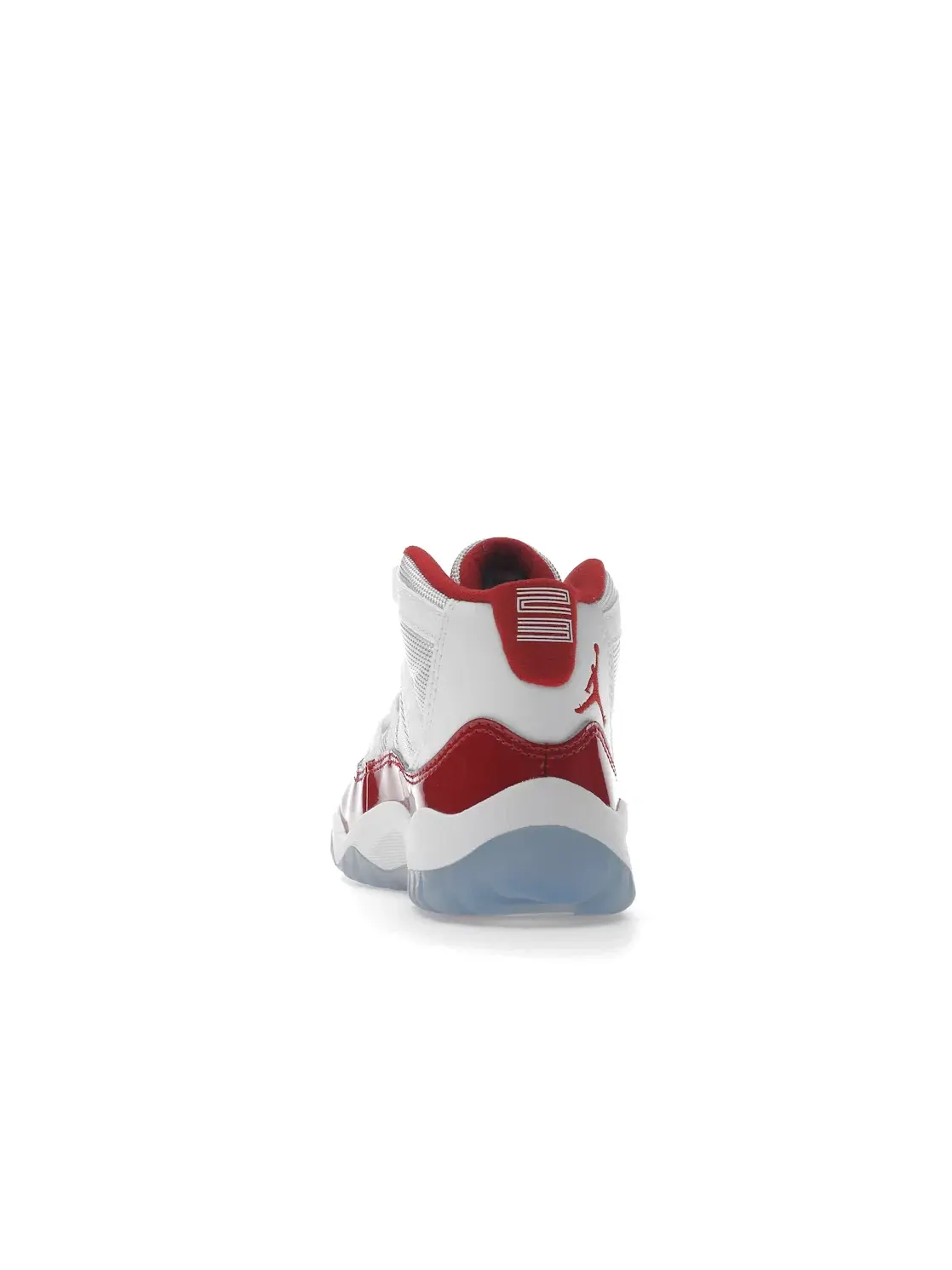 Детские кроссовки для мальчиков с высоким берцем Jordan 11 Retro Jordan — изображение 4 из 4, белый/красный-черный