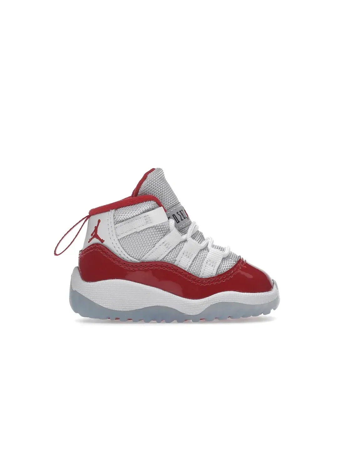 Детские кроссовки с верхом из кожи и сетки Jordan 11 Retro — изображение 1 из 4, белый/красный-черный