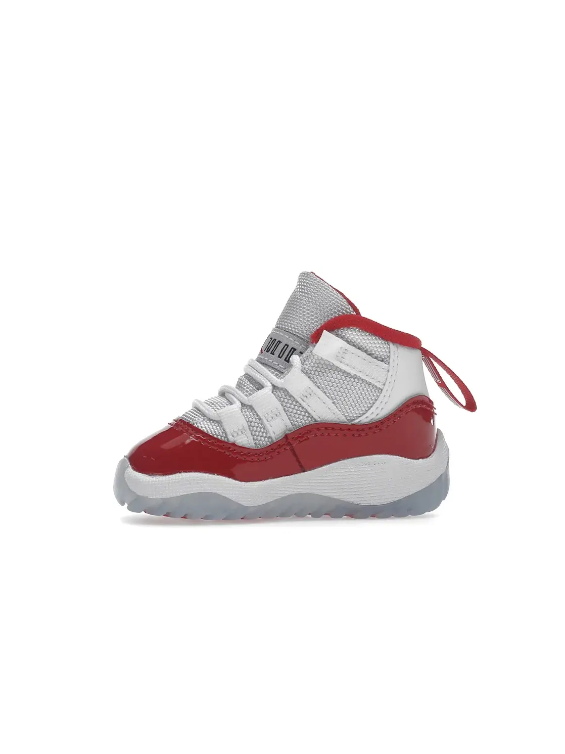 Детские кроссовки с верхом из кожи и сетки Jordan 11 Retro — изображение 3 из 4, белый/красный-черный