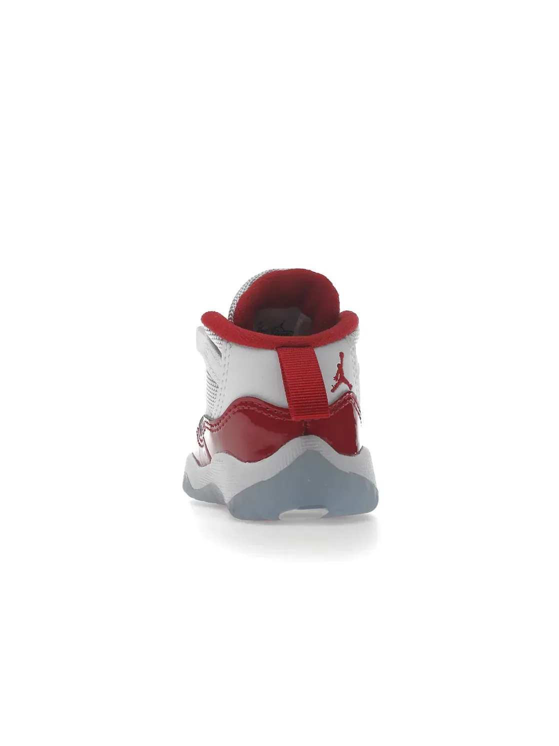 Детские кроссовки с верхом из кожи и сетки Jordan 11 Retro — изображение 4 из 4, белый/красный-черный