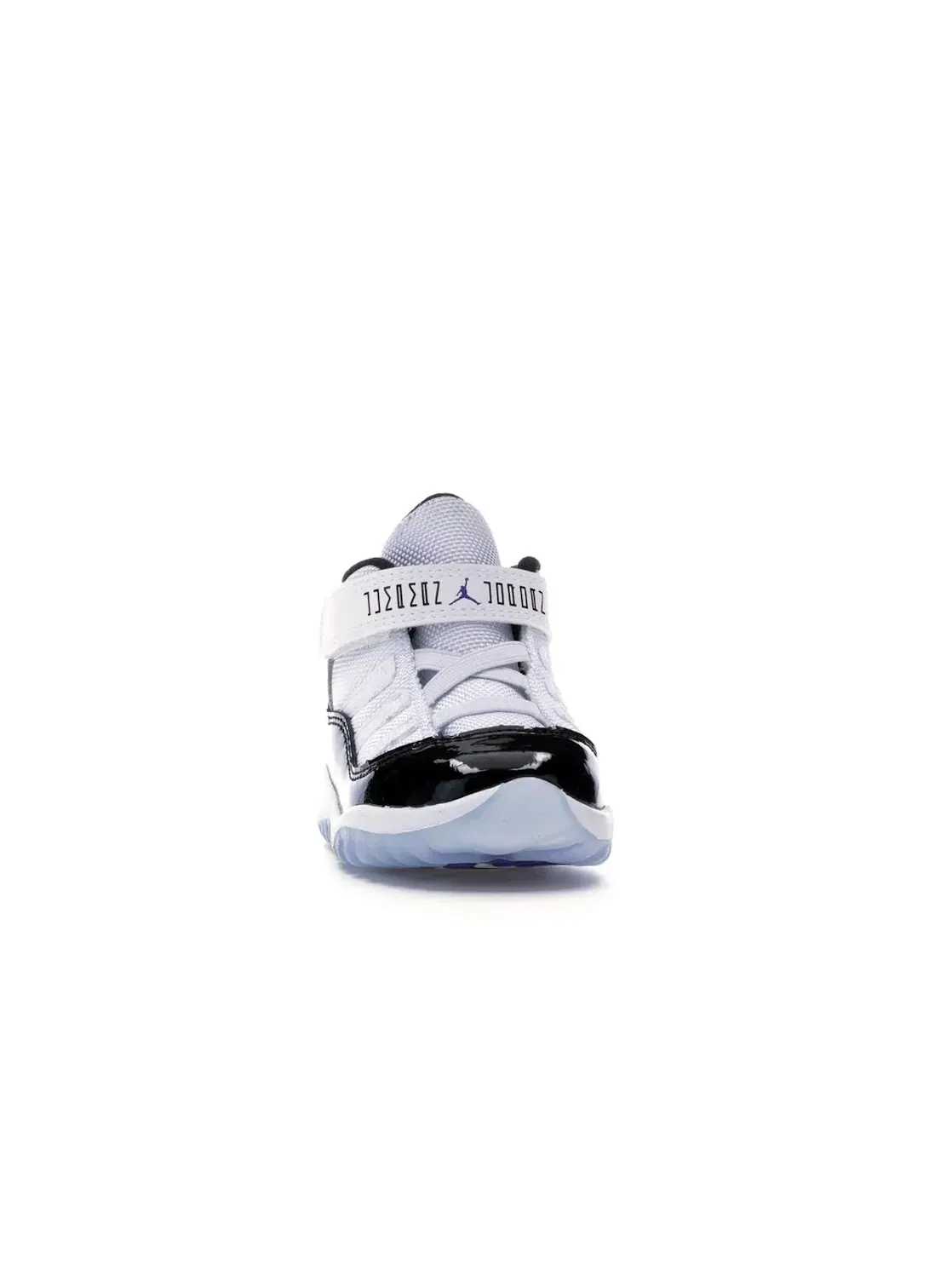 Детские кроссовки с кожаным верхом Jordan 11 Retro Concord (2018) TD Jordan — изображение 2 из 4, белый/черный