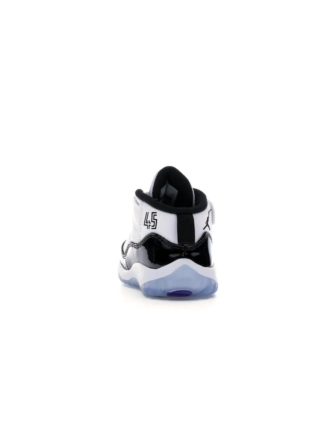 Детские кроссовки с кожаным верхом Jordan 11 Retro Concord (2018) TD Jordan — изображение 4 из 4, белый/черный