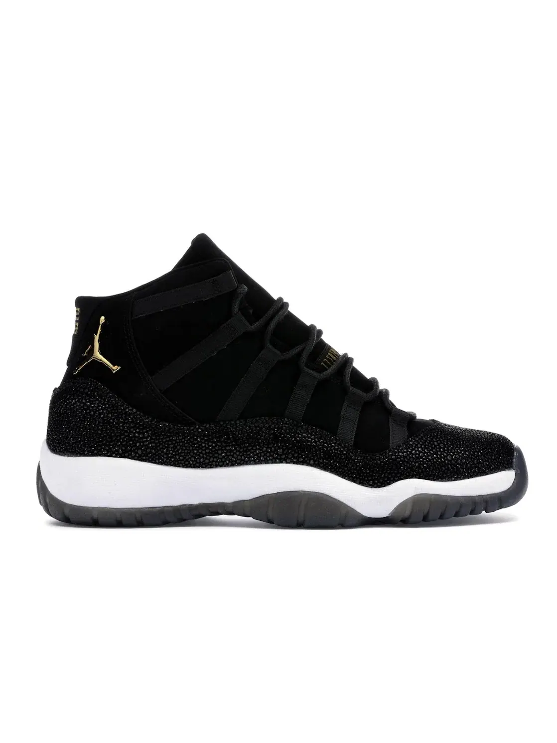 Детские кроссовки с блестящим верхом Jordan 11 Retro Heiress Black Stingray — изображение 1 из 4