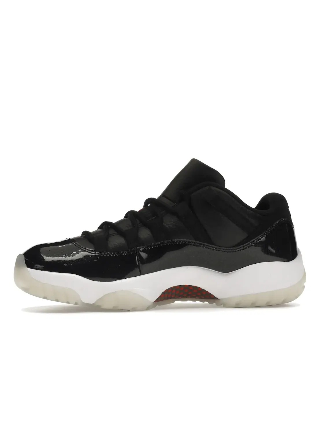 Мужские кроссовки с патентованной кожей Jordan 11 Retro Low — изображение 3 из 4, черный/красный/белый