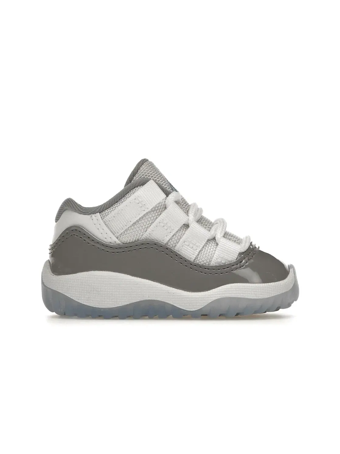 Детские кроссовки Lifestyle с патентованной кожей Jordan 11 Retro Low — изображение 1 из 4, белый/серый/синий