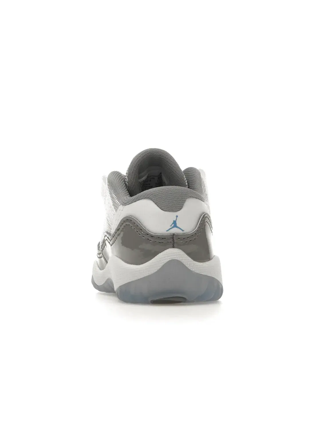 Детские кроссовки Lifestyle с патентованной кожей Jordan 11 Retro Low — изображение 4 из 4, белый/серый/синий