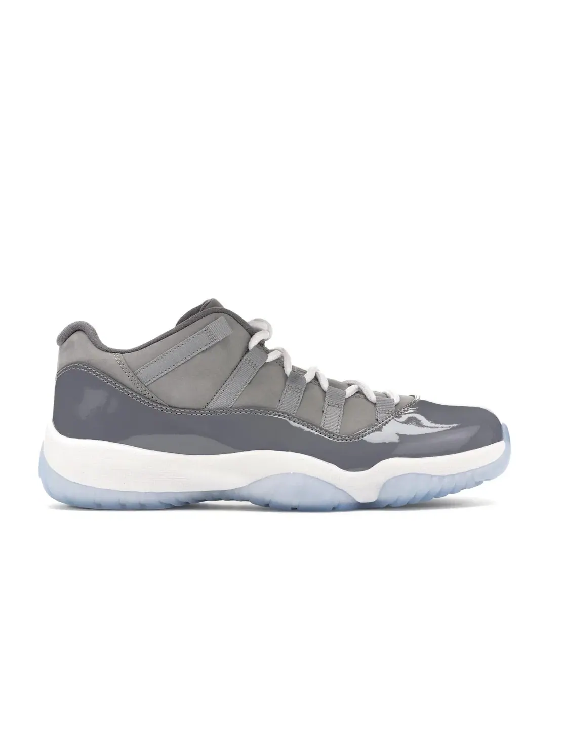 Мужские кроссовки из замши и кожи с моделью Jordan 11 Retro Low Jordan — изображение 1 из 4, серый/белый