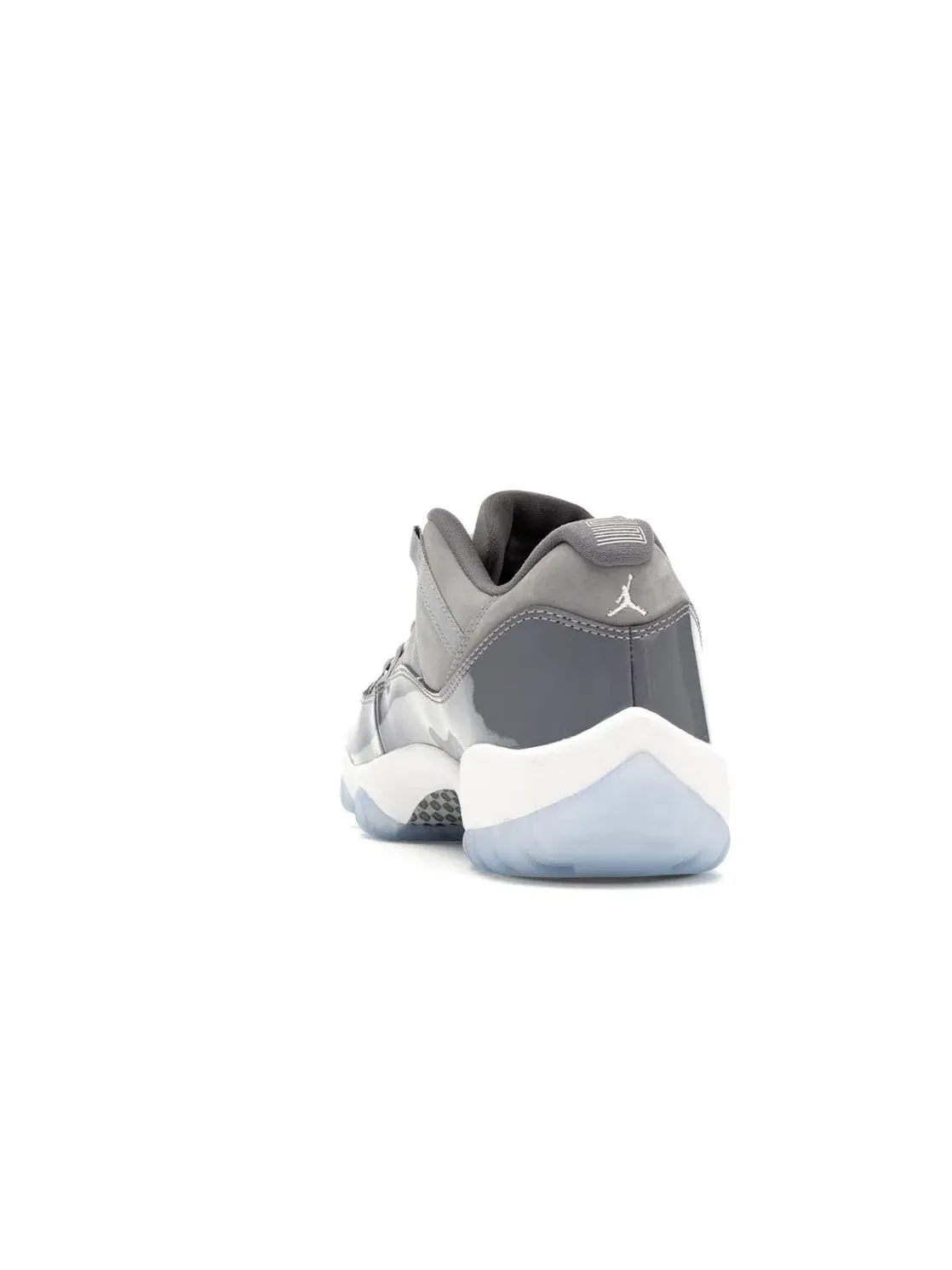 Мужские кроссовки из замши и кожи с моделью Jordan 11 Retro Low Jordan — изображение 4 из 4, серый/белый