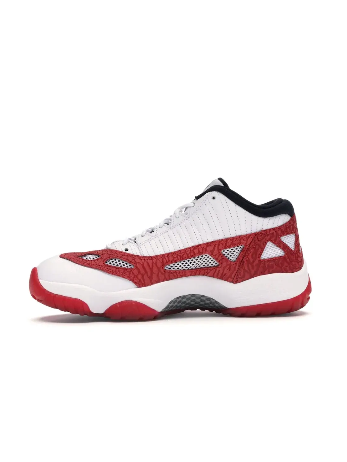 Мужские кроссовки с верхом из кожи White/Gym Red-Black Jordan — изображение 3 из 4, белый/красный-черный