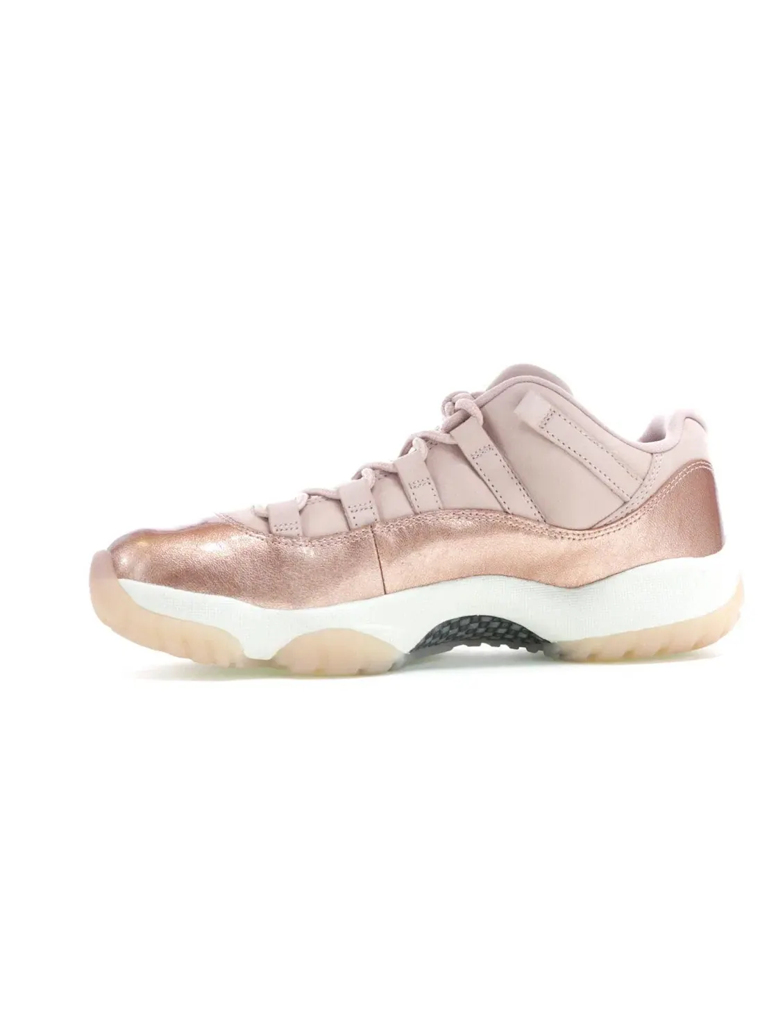 Женские кроссовки Lifestyle с металлическим патчем Rose Gold Jordan 11 Retro Low — изображение 3 из 4